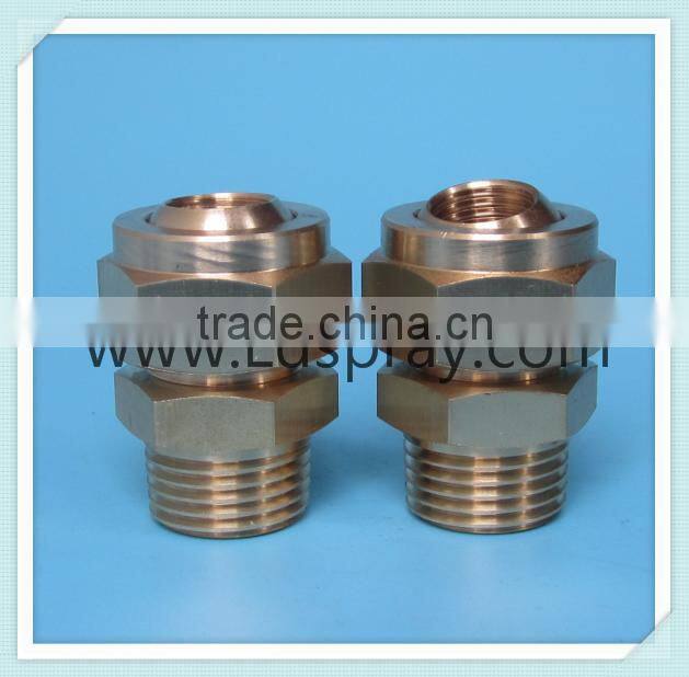 1/4 female thread with 1/4 male thread brass 36275 adjustable ball swivel joint connector