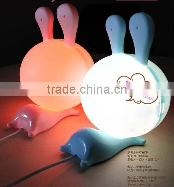 lovely baby rabbit Happy New Year series cartoon night lamp bunny table lamp light