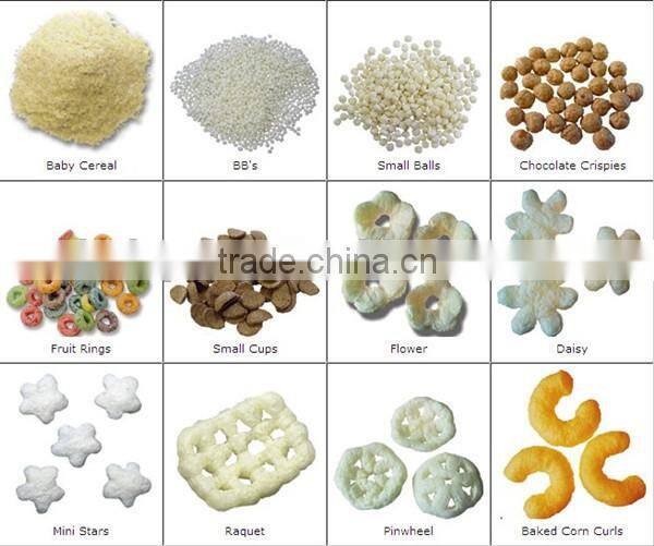 Commercial puffing corn snack food extruder/ Puffed corn snack machine factory price