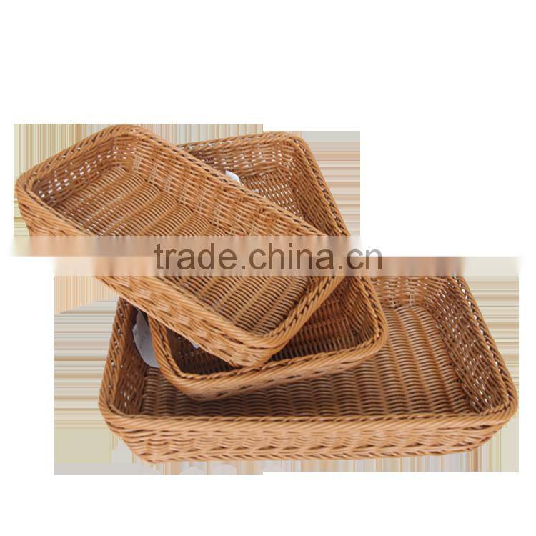 Set of 3 Widely used practical store display basket for fruit storage
