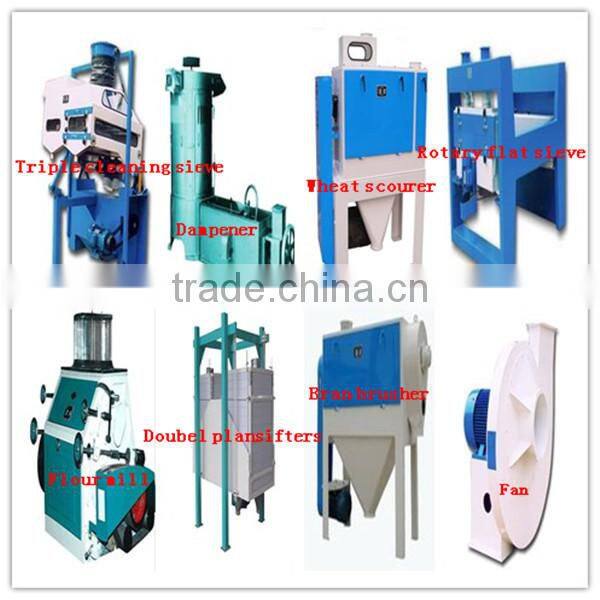 Low consumption 30TPD wheat flour milling machines with price for fine wheat flour