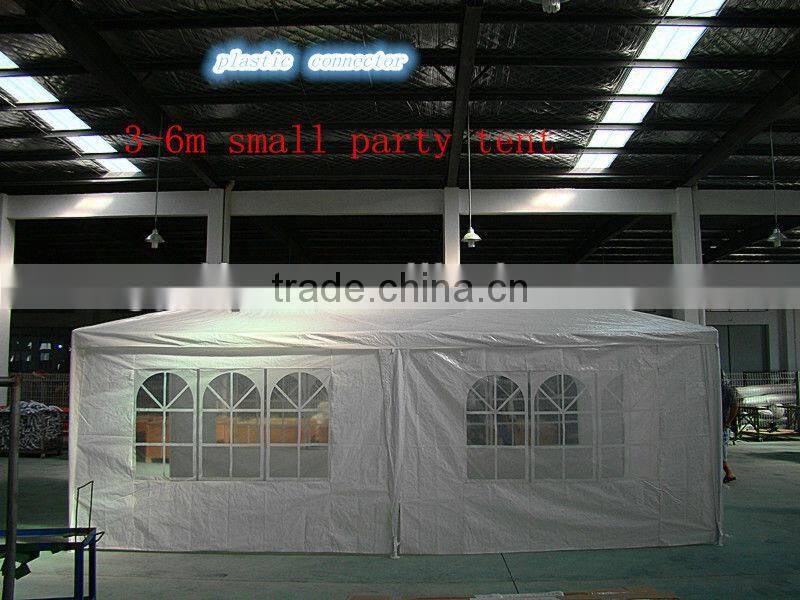 3*6m PE party tent with two zip doors