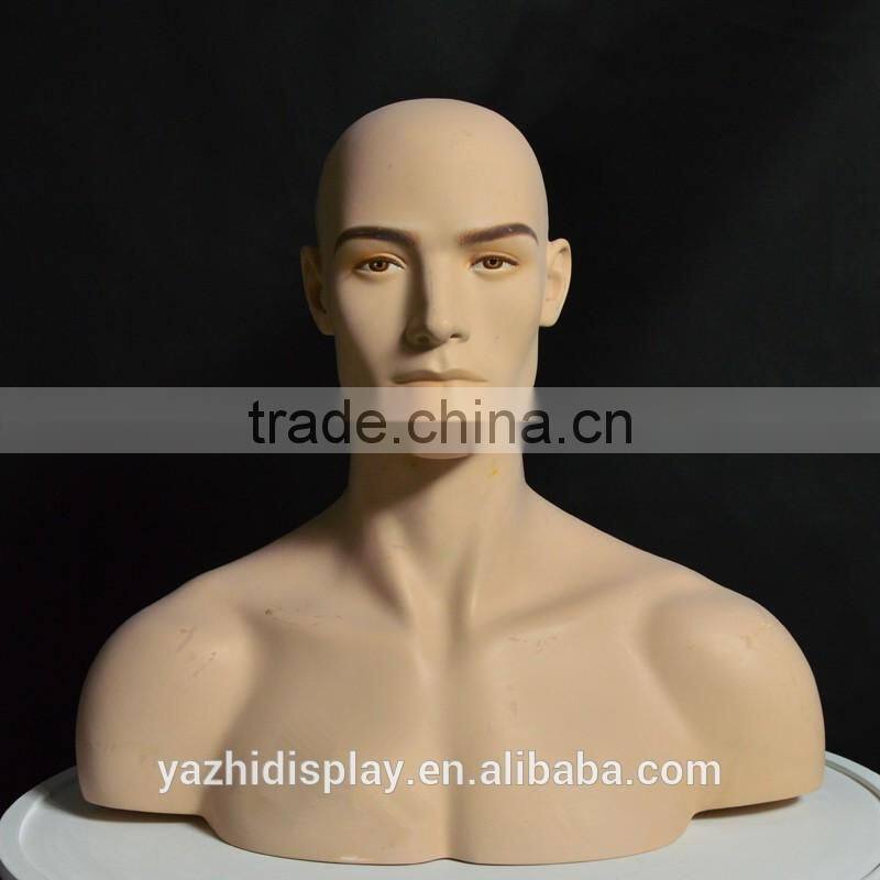 Adonis Mannequin Head Male Displaying Hats, wigs, scarves, and necklaces