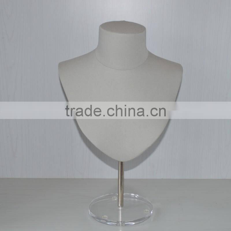 High quality farbic necklace jewelry display bust holder mannequins on sale