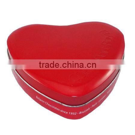 heart shaped wedding candy tin box wholesale