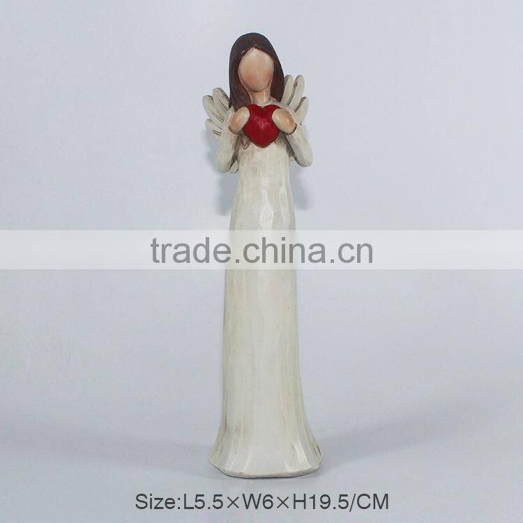Polyresin religious angel figurine