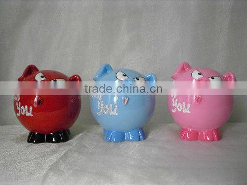 Resin handmade money bank box