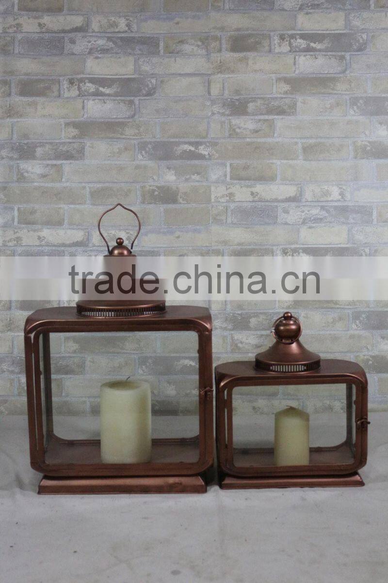 Cheap Garden Decor Metal Long Molded Square Candle Holder Lanterns