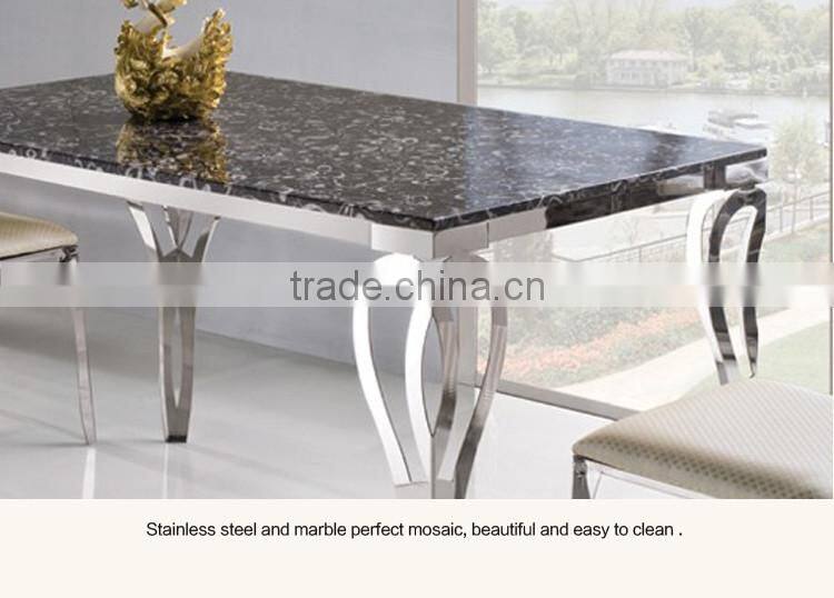 TH288 Dining Room Marble top fashion design table