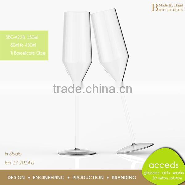 Hand Blown Hot Selling Beautiful Wedding Wine Glass