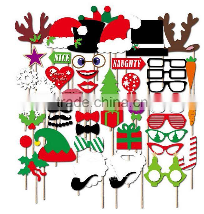 photo booth props card paper funny mask