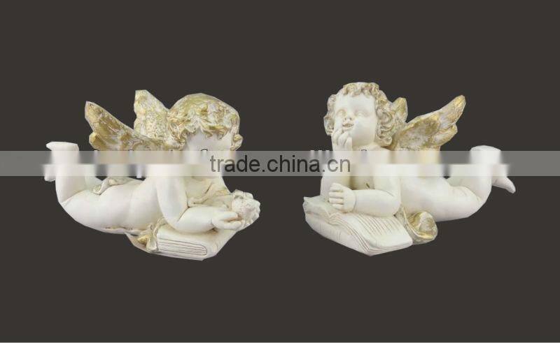 popular figurine decorative resin christmas angel