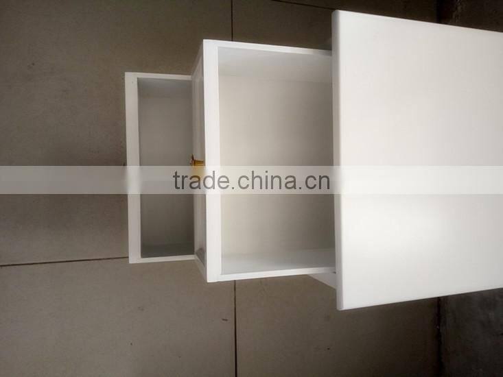 White Two Drawers Wooden Cabinet for Living Room Furnitures