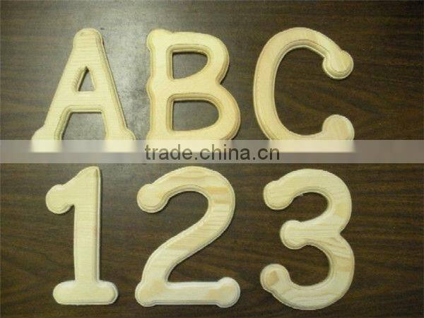 decorative wooden letters wooden number children DIY drawer colourful wooden gift wooden block letter DIY wooden craft letter