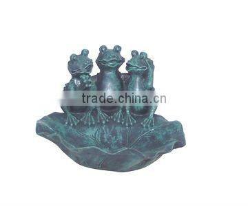 Garden cast iron frog statues supplier