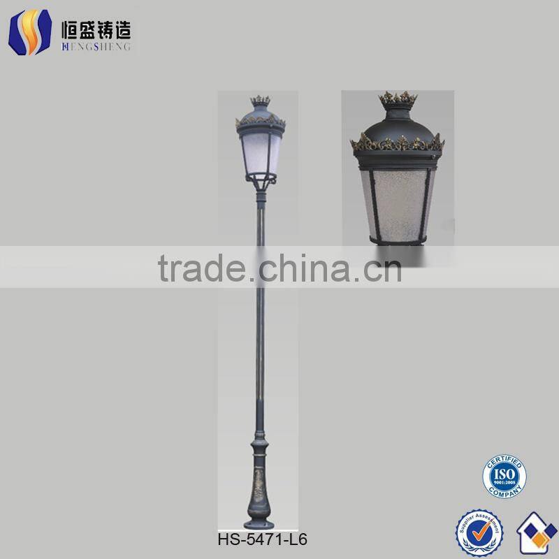 2014 popular antique cast iron outdoor lighting pole