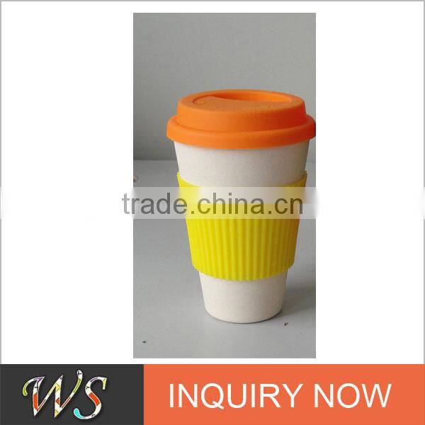Eco Bamboo Fiber Reusable Coffee Cup