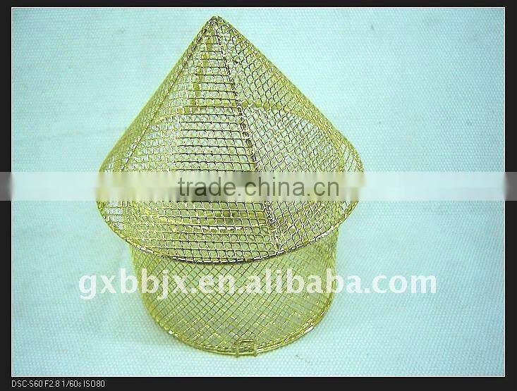 Gold iron wire decorative small mushroom craft