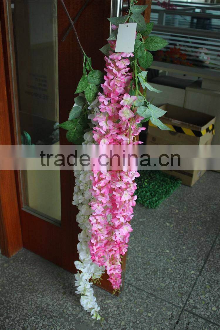 dry vine bulk silk long flower vine wedding party decoration pure white vine