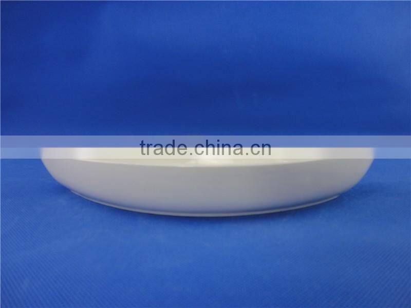 white porcelain peacock fruit dish