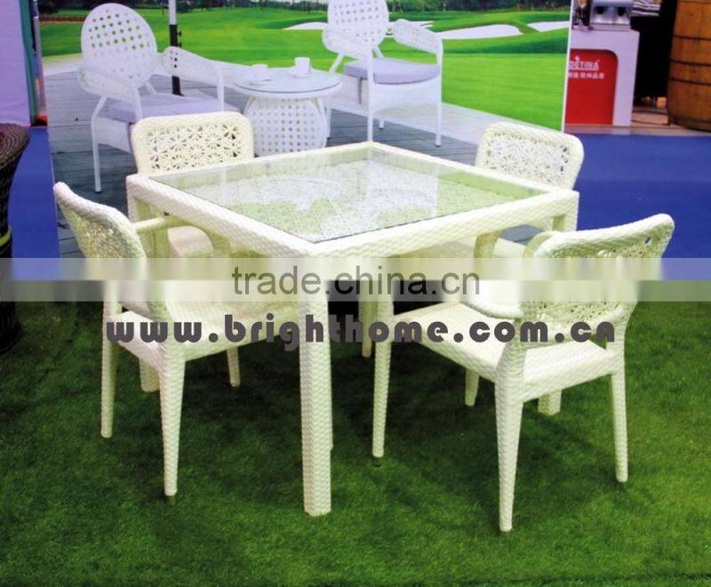 Restaurant Square DiningTable With attched Chair