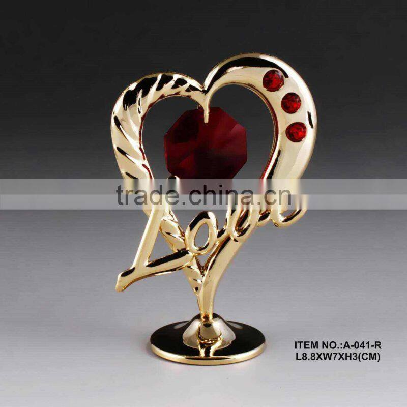 24k gold plated valentine symbol for gifts