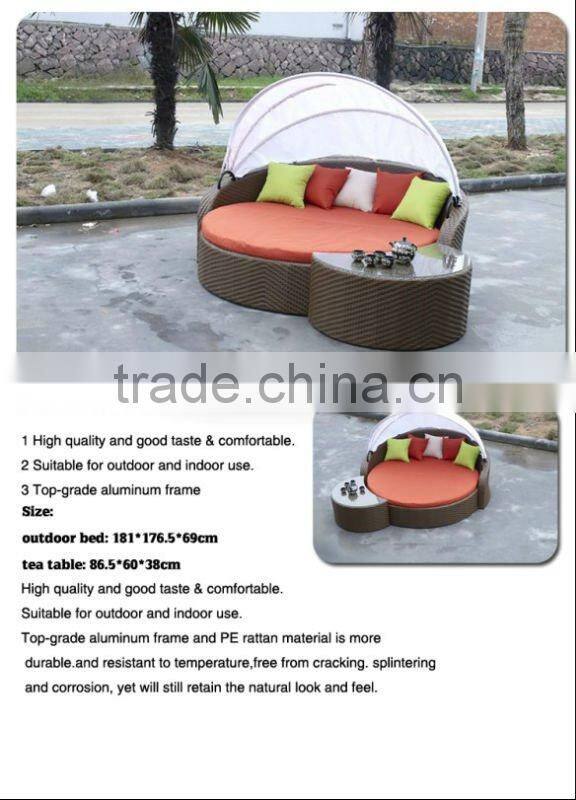 Rattan Outdoor Furniture Rattan Bed WYHS-D056