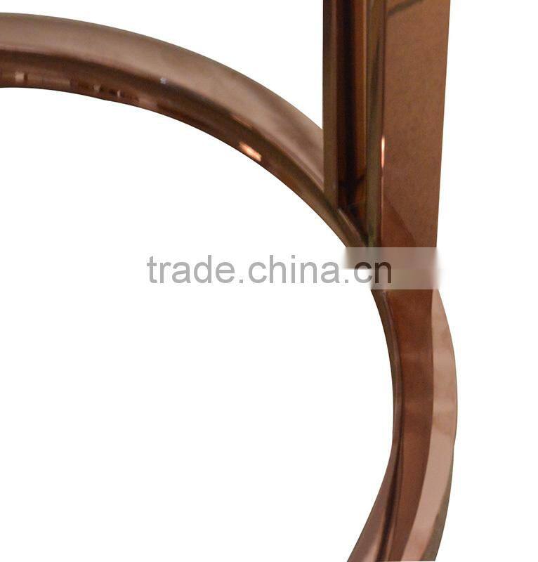 Golden Stainless steel plant stand pot stand with marble top