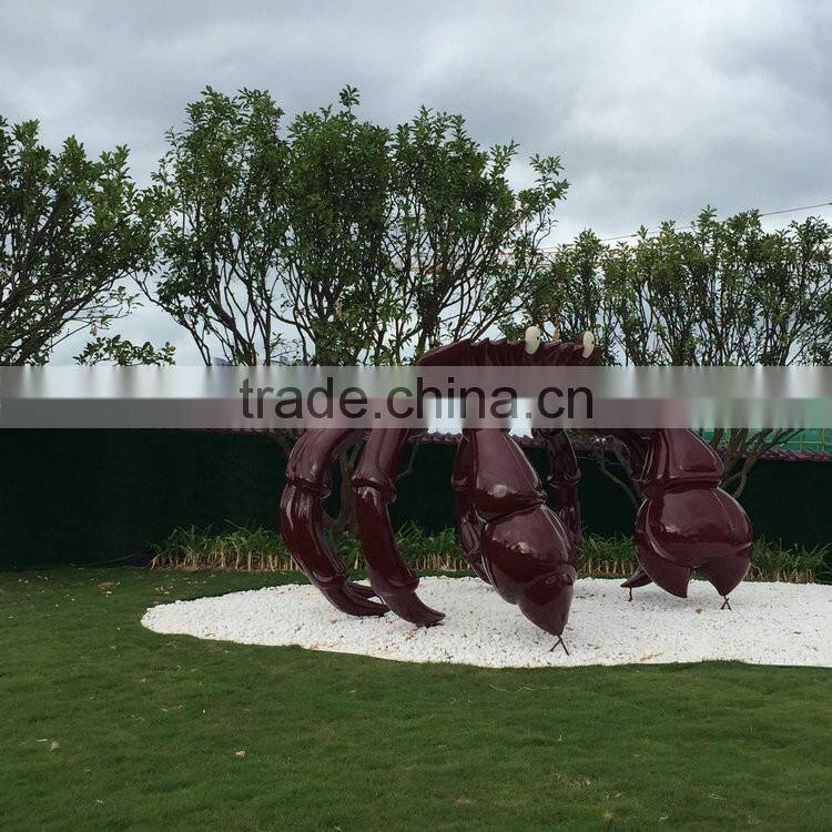 Fiberglass crab figure statue