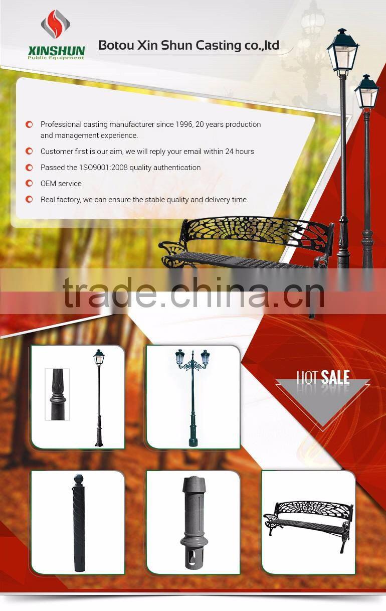 classical cast iron bench of 1.3 meter length