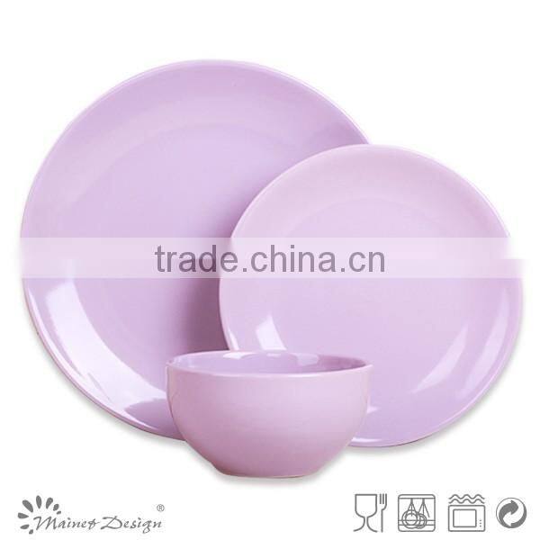 Party use stoneware dinner set in glossy color