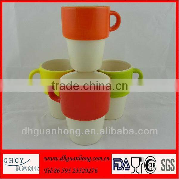 Red and White ceramic Coffee & Tea Sets