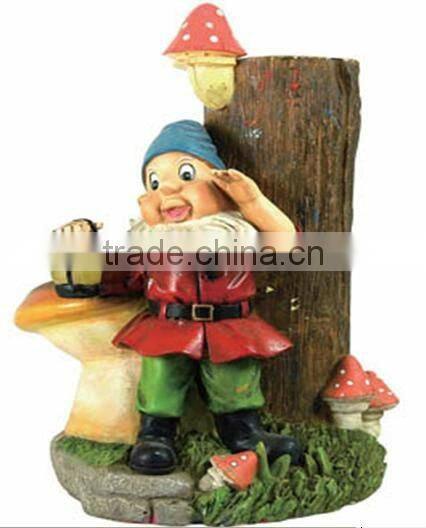 Solar powered resin light