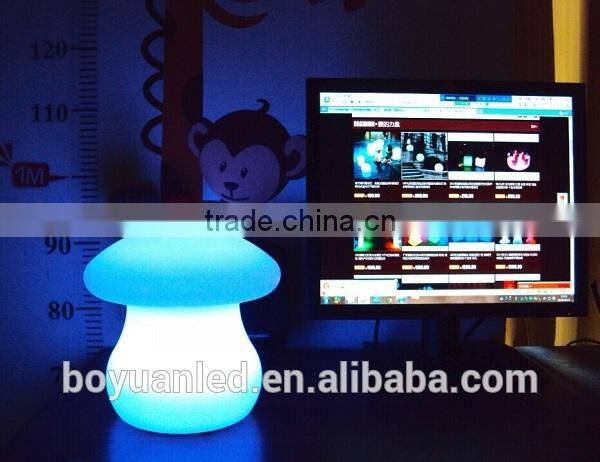 Mushroom Shape Plastic LED home furniture decoration table lamp