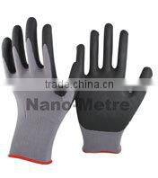 NMSAFETY 15 gauge soft liner micro foam palm for assembly black nitrile working glove