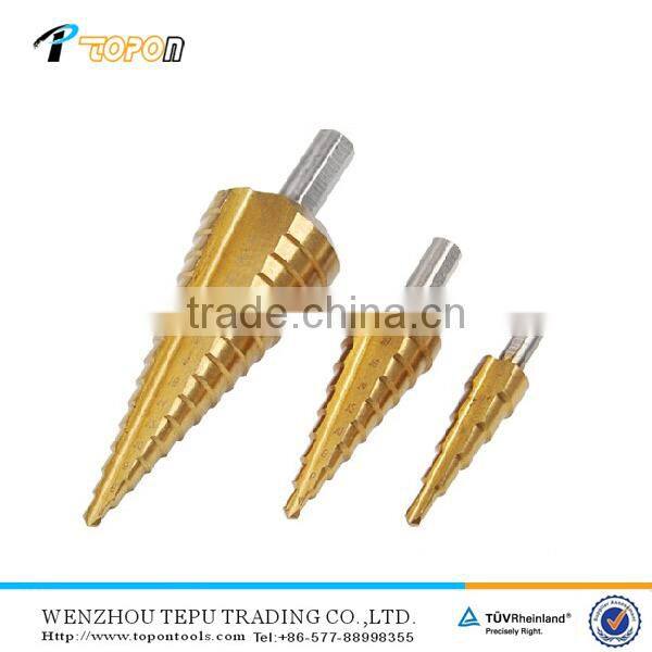 Straight Flute HSS Step Drill bit for wood,metal