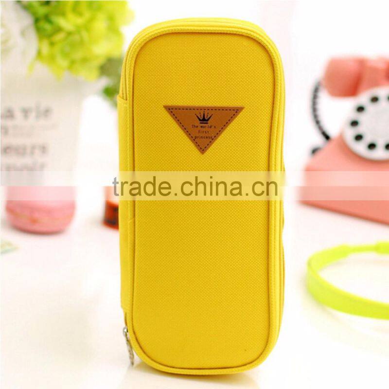 china suppliers cheap canvas pencil case school pencil box with zipper