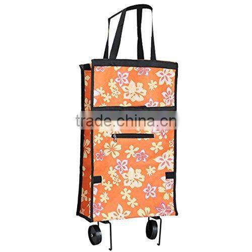 600D Oxford Foldable Trolley Bag