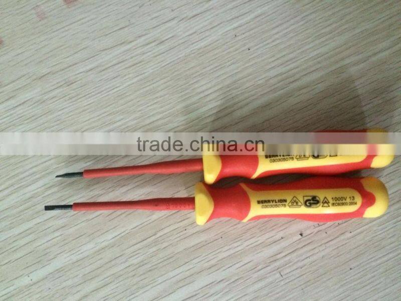 High quality VDE screwdrivers for slotted screw, insulated screwdriver design