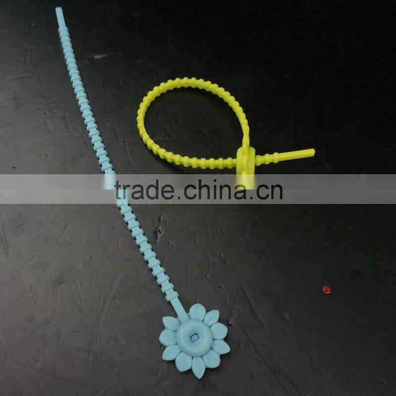 16134 flower shape Silicone Multi-Use Tie Wraps