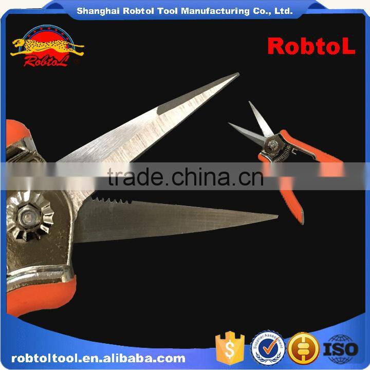 6.5" bypass garden pruning shears plant fruit scissors pruner snip gardening secateurs hand tool