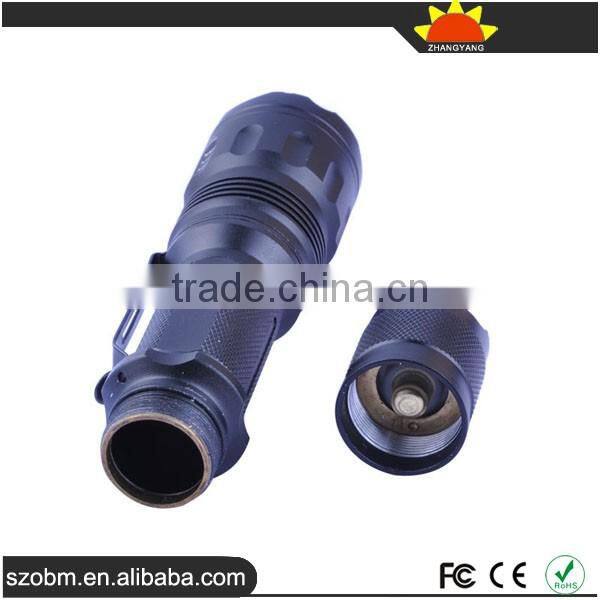 ZY-601A XM-L T6 3-Modes Zoom Adjustable Focus LED Flashlight Torch