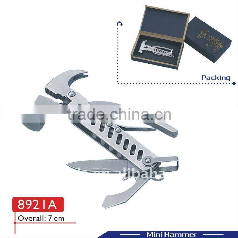 hardware multi tool multifunction wrench multi wrench stainless steel axe multi purpose hammer pocket rubber car tool 8921A