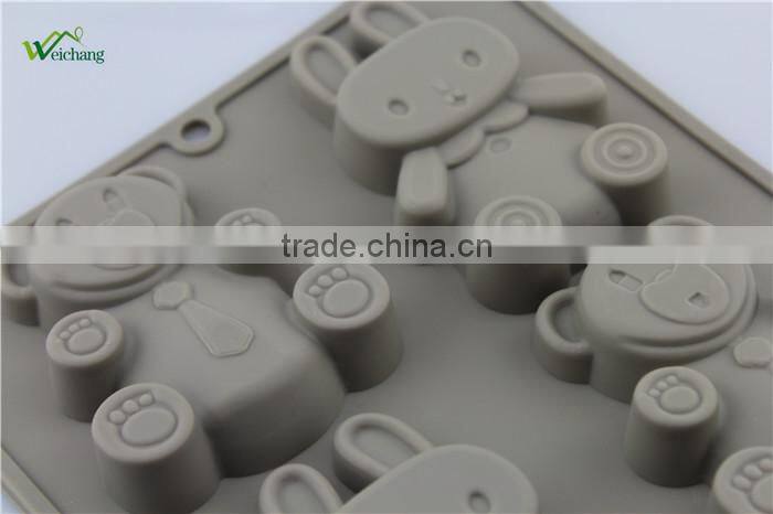 WCJB047 Silicone Cake Mold Chocolate Candy Cake Pan of Bakeware Color Randomly Non-stick Bake ware Tools