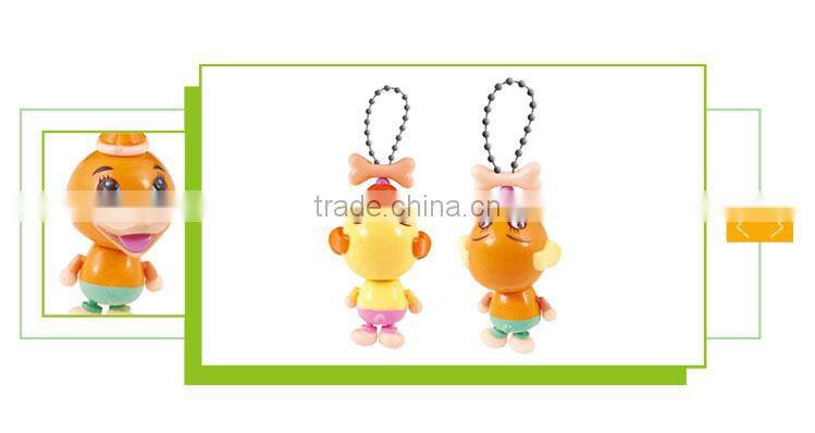 Cheap small animal plastic cartoon pull string toy mechanism