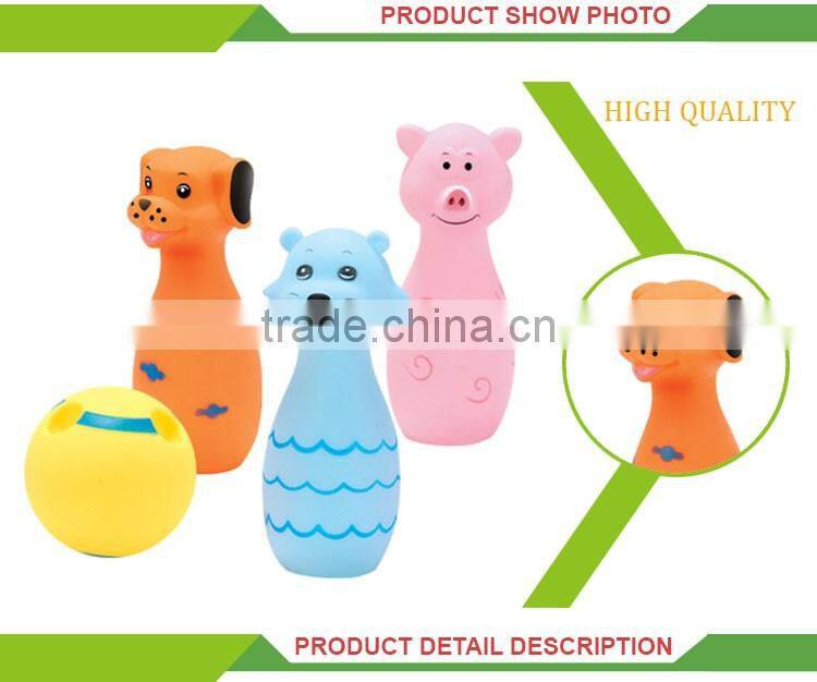 Hot Sale Kids Animal Shapes Sport Set Plastic Mini Bowling Toy