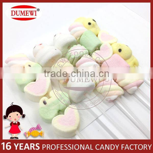Personalized Shape Cotton Candy Long Twist Marshmallow