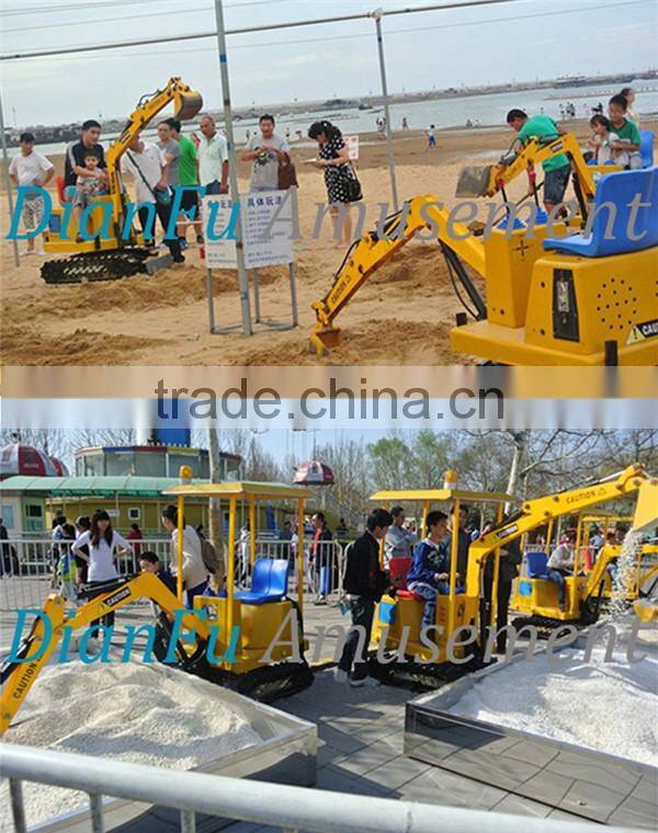2016 hot selling amusement kid game kids coin operated kids Electronic toy excavator for sale