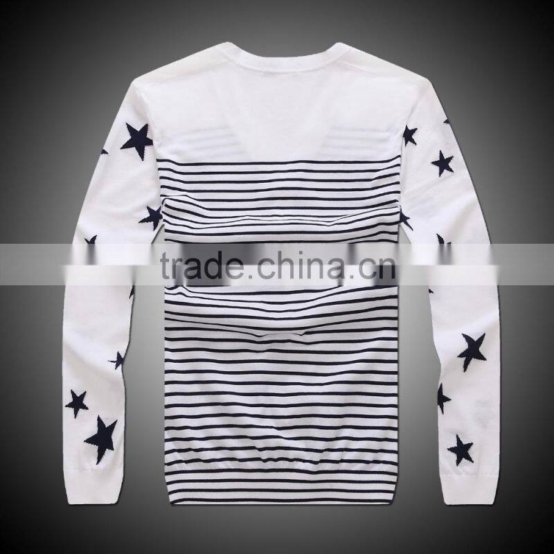 100% fine cotton men's knitwear cardigan