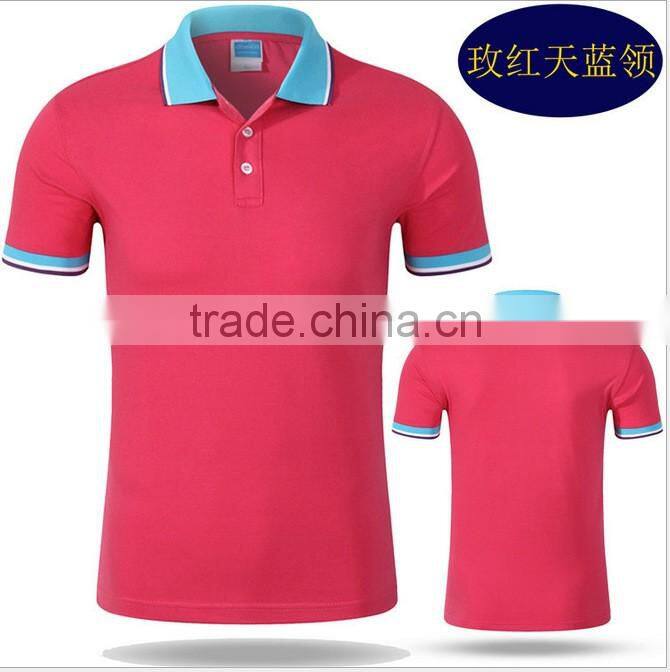 promotional high quality polyester worker uniform men short sleeve polo shirt